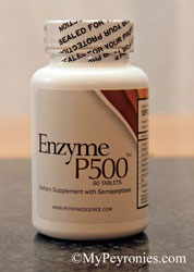 Bottle of Enzyme P500 supplement