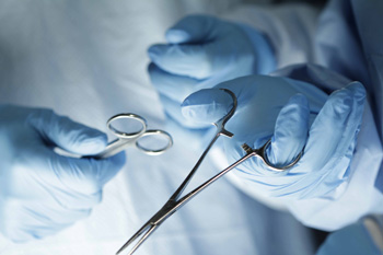 Doctors performing penis surgery